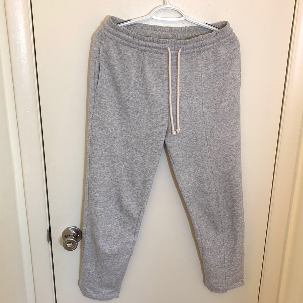 H&M Plush Jogger Pants /Pajama Trousers Light Grey